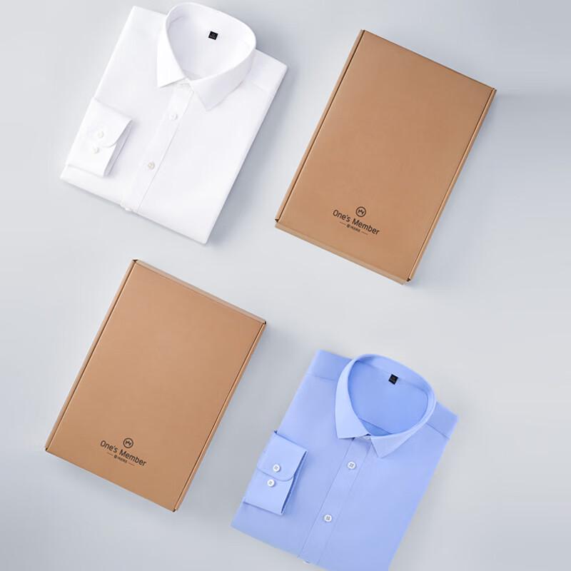One's Member 200-Thread Count Xinjiang Cotton 5A Anti-bacterial Non-Iron Men's Long-Sleeve Shirt