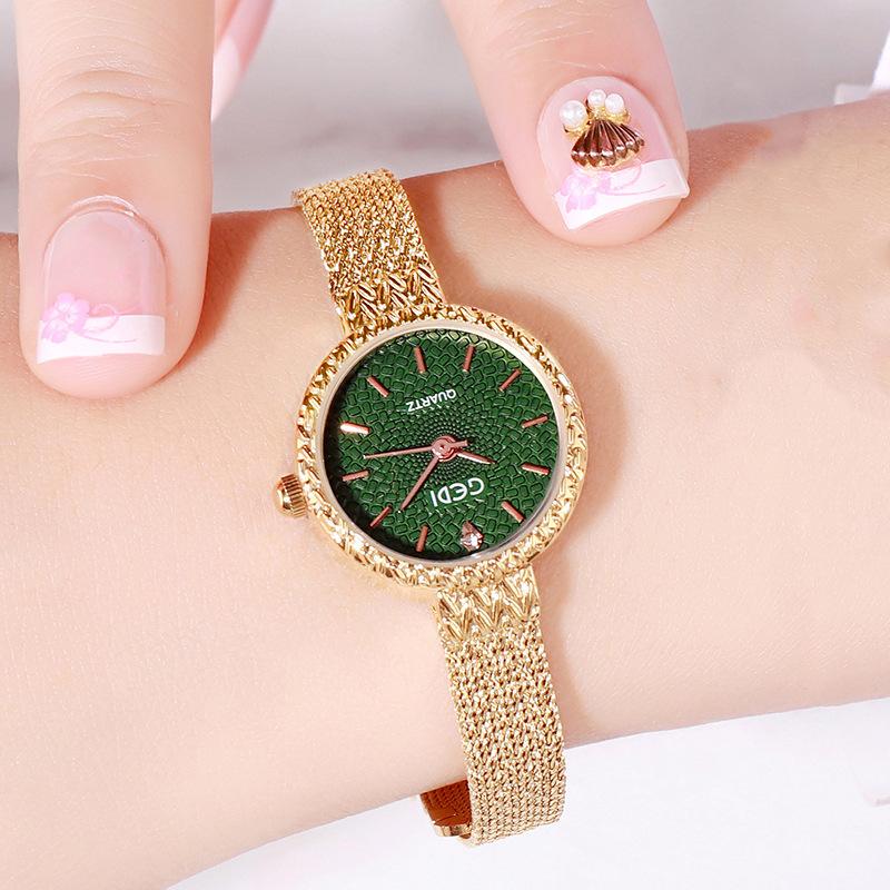Mori Retro Alloy Strap Women'S Watch Colorful Multi-Color Wrist Watch Literary College Style Fashion