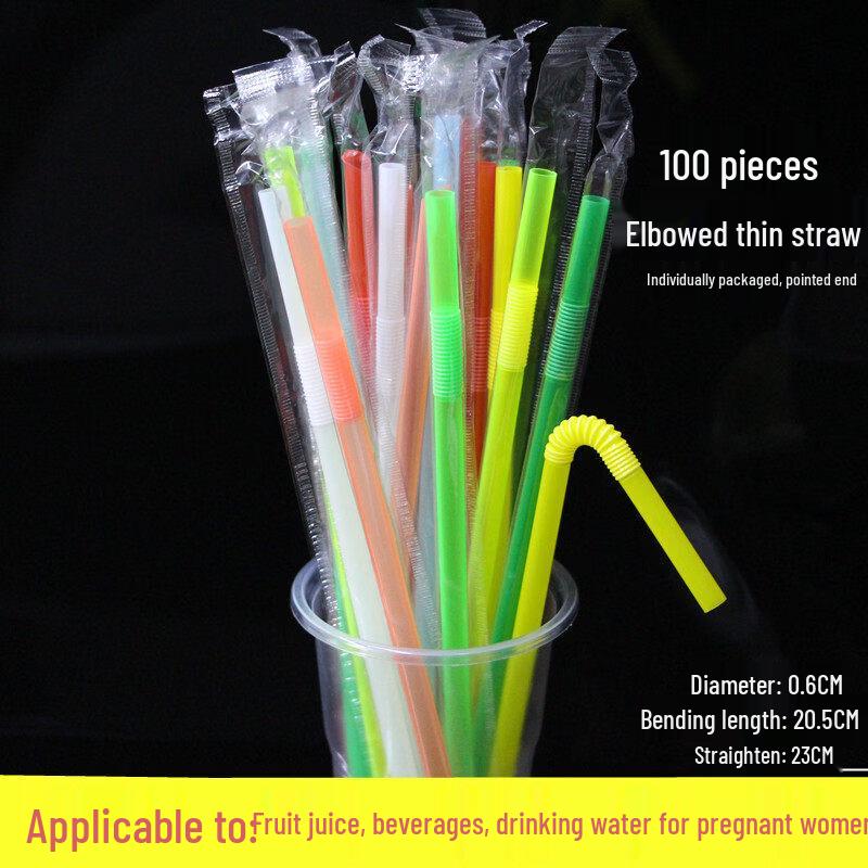 ZISIZ Disposable Wide Bubble Tea Straws