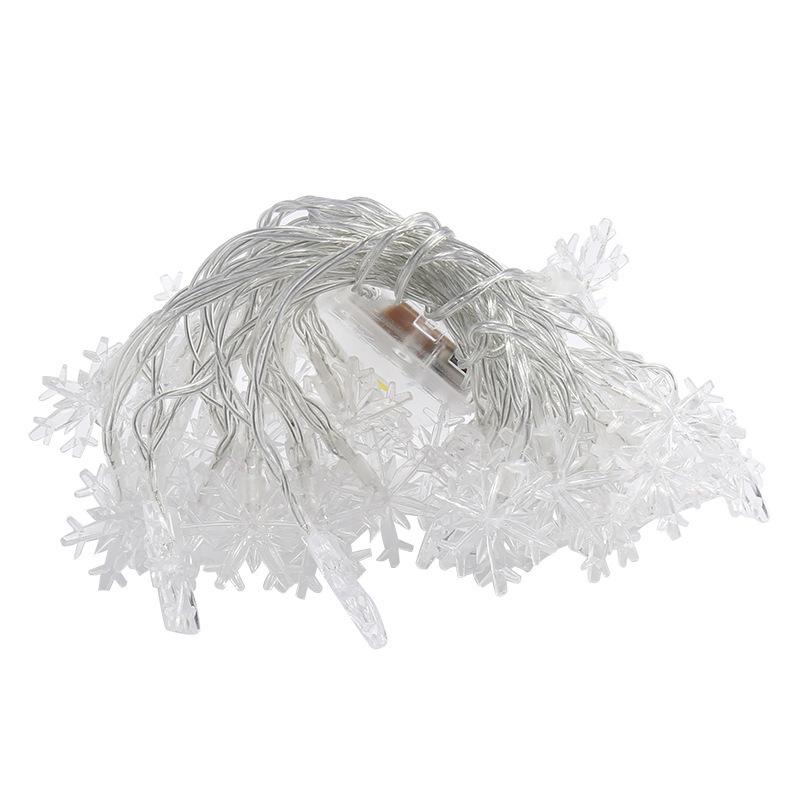 Christmas String Lights Snowflake Plug in Fairy Light Holiday Wedding Party Xmas Tree New Year Garden Decorations