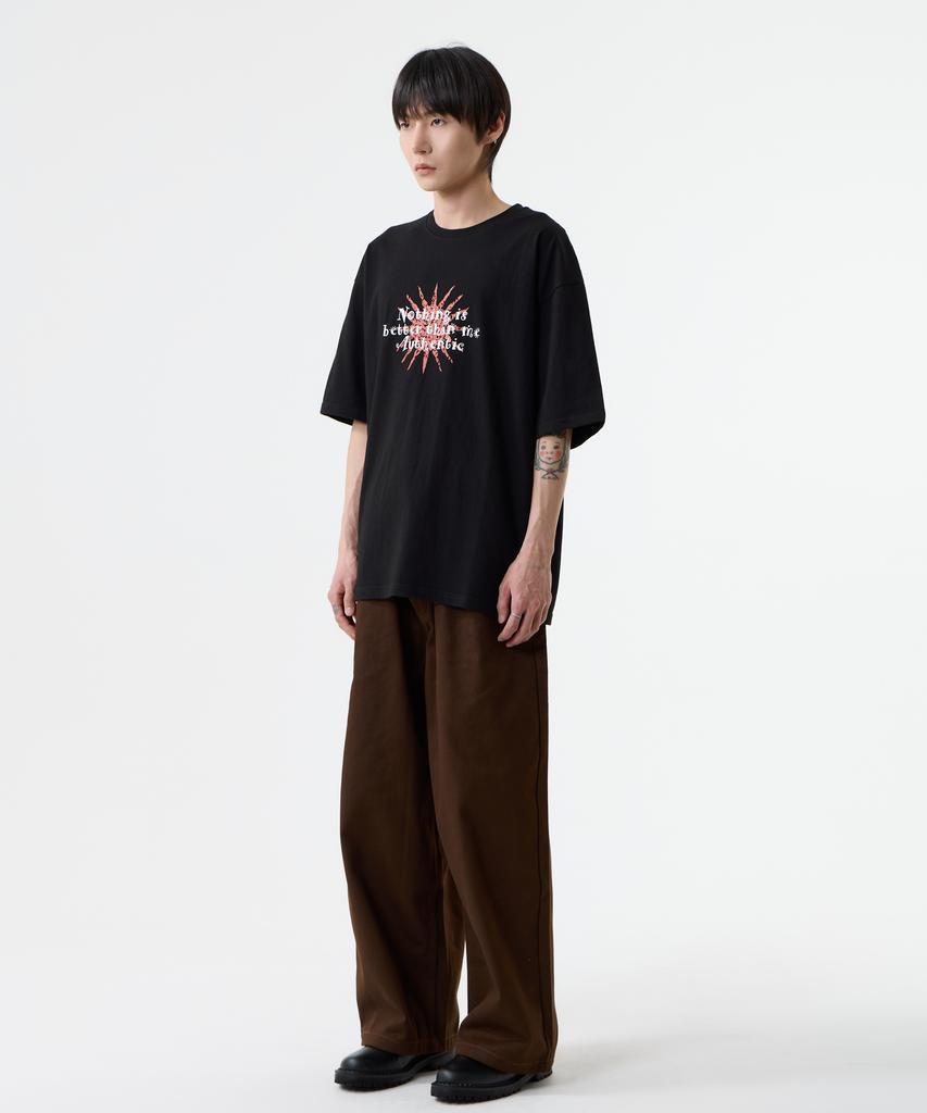 Nasttingijeubeleoldaenmi Sun Lettering Tee_Black