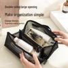 Large Transparent Mesh Makeup Bag | Minimalist Toiletry & Cosmetic Organizer | Custom Logo Option