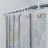 Colorful Floral Pattern Shower Curtain Waterproof Bath Decor For Bathroom Decoration Home Accessories Light Blue, Green Pink