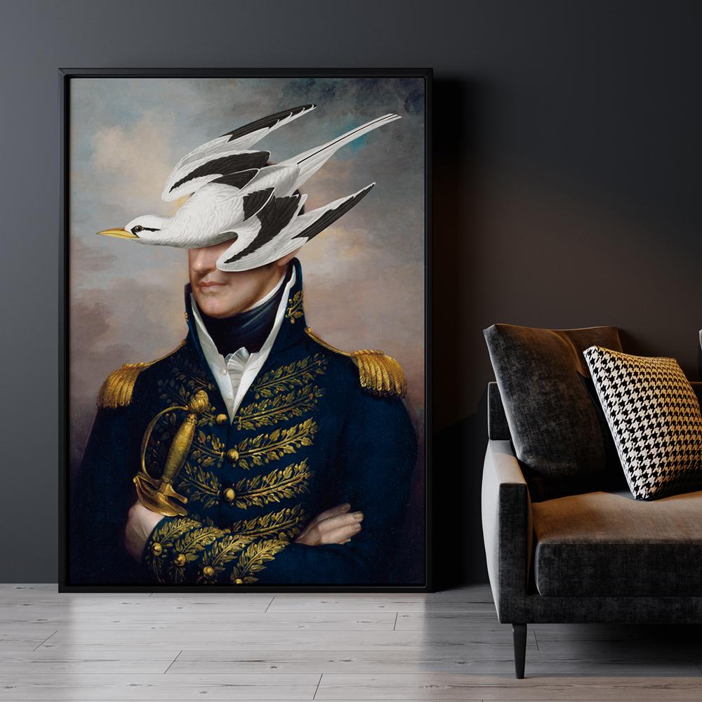 Pop Art Poster Portrait General Bird