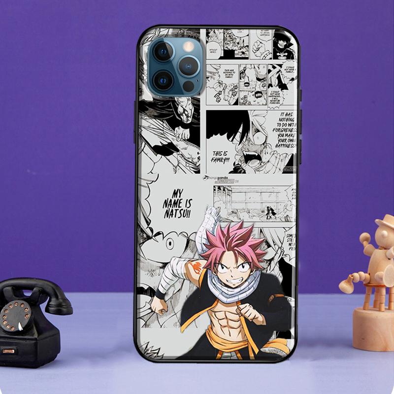 Fairy Tail Natsu Case For iPhone XR X XS Max SE 2020 7 8 Plus Phone Cover For iPhone 11 14 12 13 Pro Max Mini