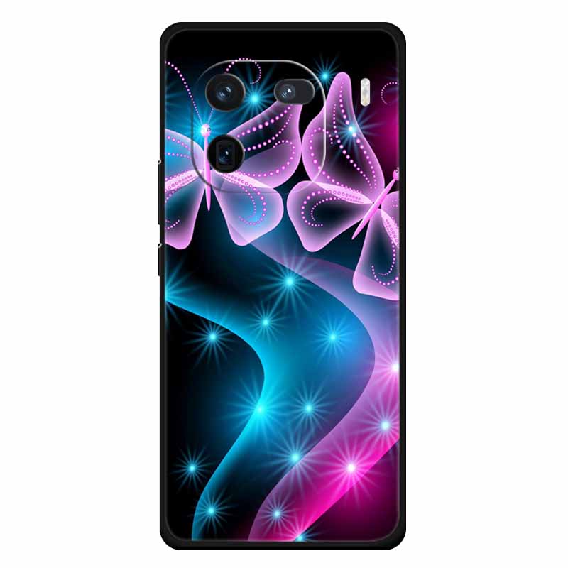 Für Vivo Iqoo 12 Hülle Weiches Silikon Katze Eule Mode Rückseitenabdeckungen für Vivo iQOO 12 Pro Hüllen Marmor Stoßfeste Handyhüllen Iqoo12