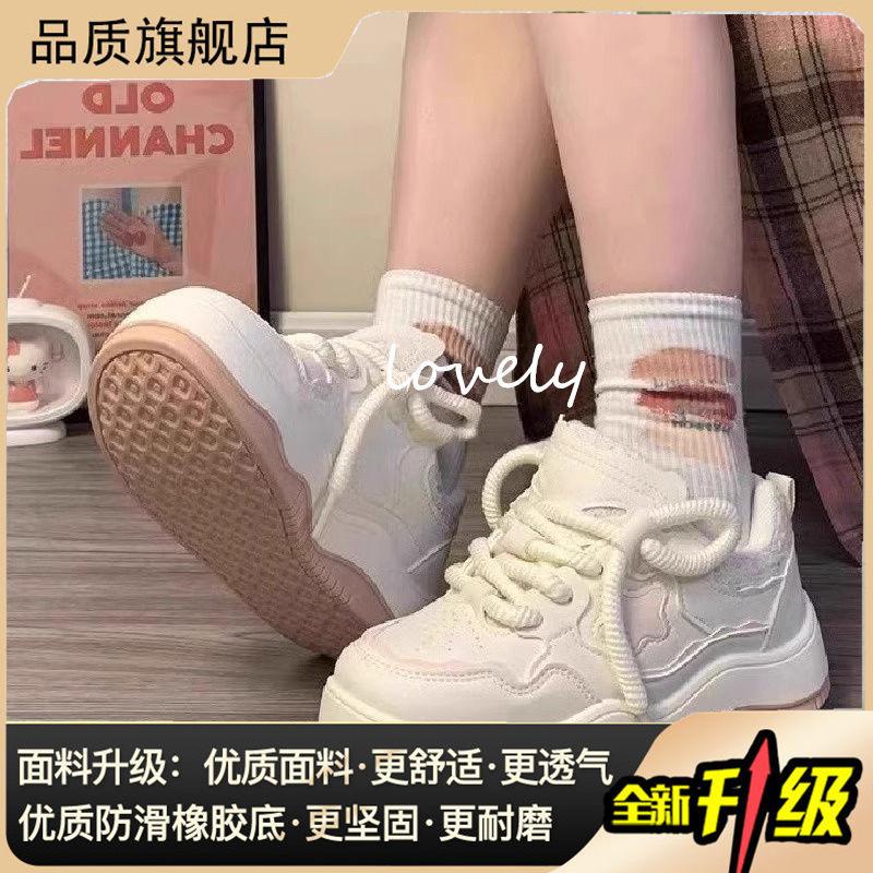 2025 new thick-soled velvet shoes spring and autumn versatile little white shoes women's casual board shoes female students warm cotton shoes