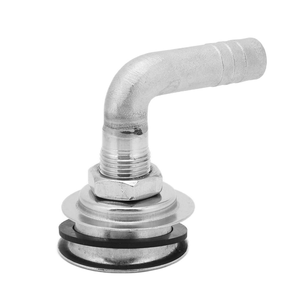 90° Boat Gas Tank Vent 316 Stainless Steel Polishing for 5/8in Hoses Yacht Marine Ship