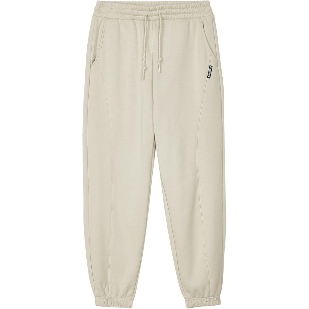 Skechers Sport Alliance Series Lightweight Windproof Soft Comfortable Simple Cuffed Casual Pants Men bottoms Light-Brown L424M127-0046 L
