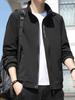 Men's Stand-Up Collar Casual Jacket - New Trend 2025, Loose Fit, Plus Size, Suitable for Spring, Autumn, and Winter.