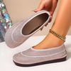 Women's Flats 2025 Summer New Round Toe Vintage Comfortable Slip On Casual Shoes Mesh Breathable Lightweight Sandals