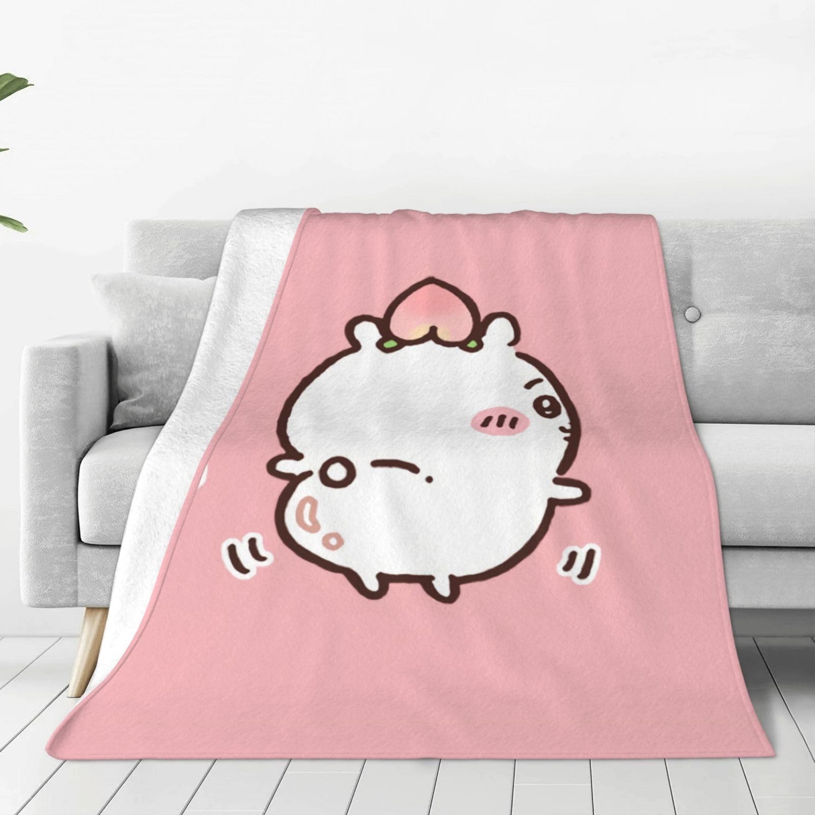 

Chiikawa Flannel Soft and Single Dust Mite Odor and Comfortable for All 125cm Long x 100cm Wide Blanket, Fluffy, Size, Resistant, Antibacterial,