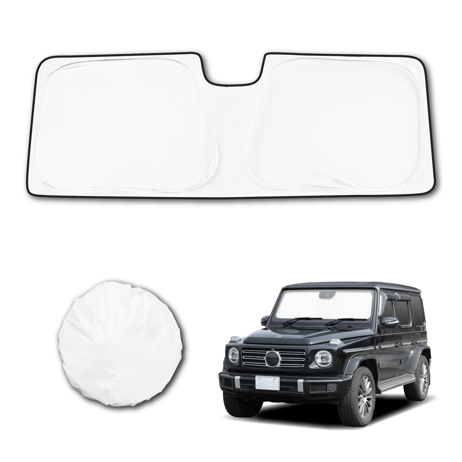 

SEIWA Blocking for Made with Radiant Cooling Sunshade Easy Sunshade with Over UV Over Light and Heat Perfect for Car and Protecting Car Accessories белый