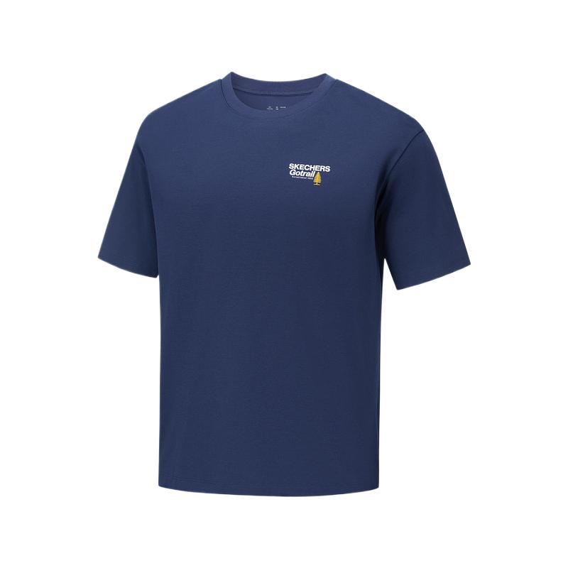 Skechers Moisture-Wicking Quick-Dry Breathable T-Shirt Unisex Tops P226U075-00DU M