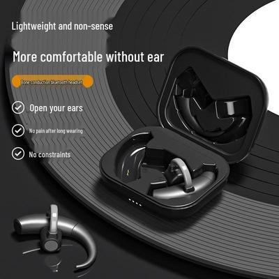 New TWS Wireless Bone Conduction Bluetooth Earphones with Long Battery Life & Charging Case