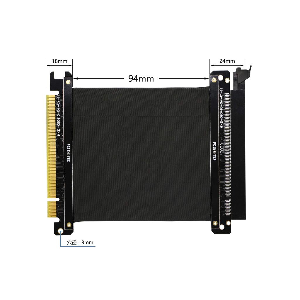 SinLoon 16X Riser-Karte PCI Express x16 Grafikkarte PCI Express x16 Erweiterung Hochgeschwindigkeits-Riser-Karte unterstützt 1060 Karten PCI-E