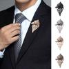 Nordic Lovely Metal Shirt Accessory Bronze Suit Accessory Black Lapel Pin Wolf Head Badge Brooch