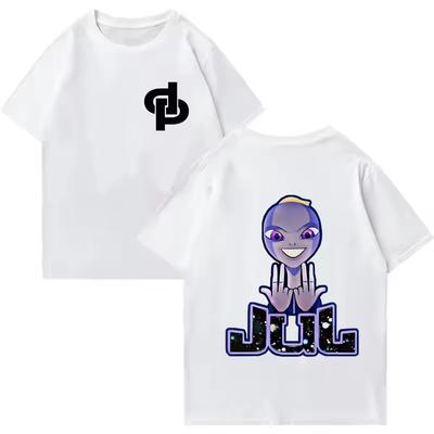New Summer Maillot Jul DP Trendy Printed Men Women Tshirt Street Hiphop Oversized ONeck Tops HD Printed Graphic Short Sleeves
