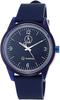 Q&Q SmileSolar Men's Solar-Powered Analog Watch with Waterproof Urethane Strap, Navy Blue, RP10-004