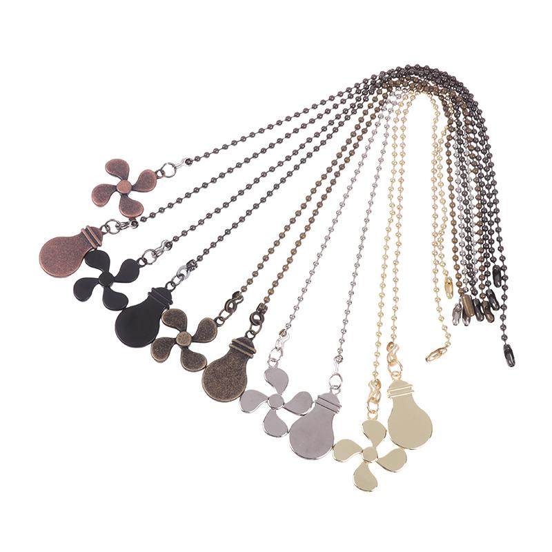 Fan Shape Ceiling Fan Pull Chain Light Shape Chandelier Pull Chain Metal Pendant Pull Chain Extension Chandelier Chain Extender
