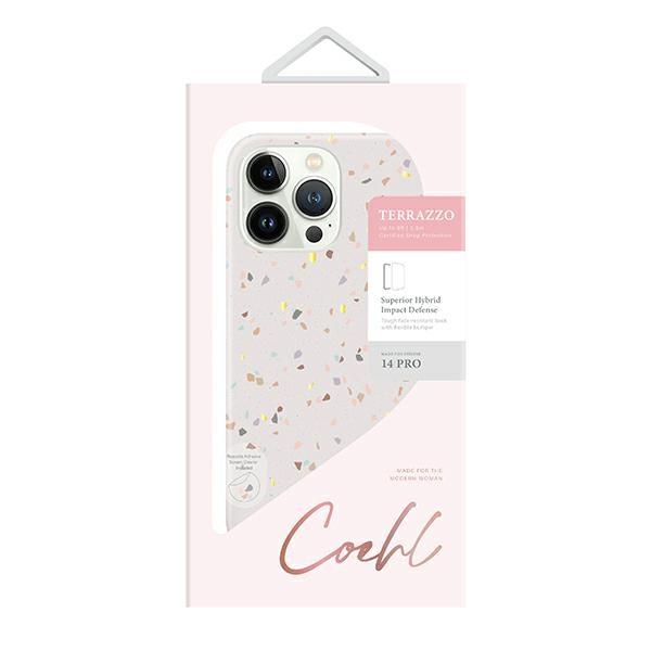 UNIQ Coehl Terrazzo iPhone 14 Pro 6.1" case sand/sandstone