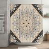Beautiful Shower Curtain Floral Mandala Design for Bathroom Decor 3D Printed Waterproof Home Decor Item In Multiple Sizes