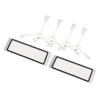 Vacuum Filter Side Brush Set Effective Cleanup Optimum Performance Long Life ABS Rubber for S50 S51