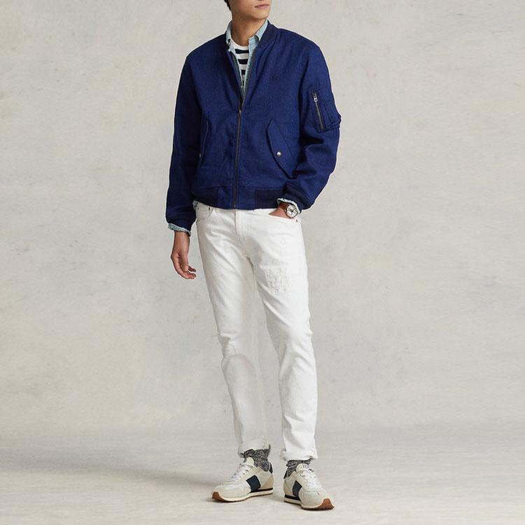 Polo Ralph Lauren SS22 Stretch Pilot Jacket Men Jacket Navy-Blue MNPOOTW16020826-410