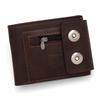 New Men's Embossed Bifold Wallet with Magnetic Buckle, Large Capacity and Multi-Card Slots