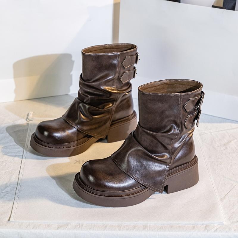 Fashion AIYUQI 2025 New Women's Kuguan Boots Vintage Non-Slip Women Cavalier Boots Large Size Comfortable female Ankle Boots