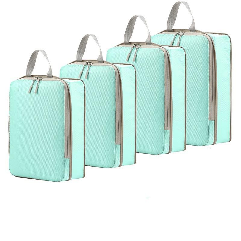 3/4Set Compression Packing Cubes for Travel, Lightweight Space-Saving Extendable Packing Organizer for Carry on Luggage Suitcase