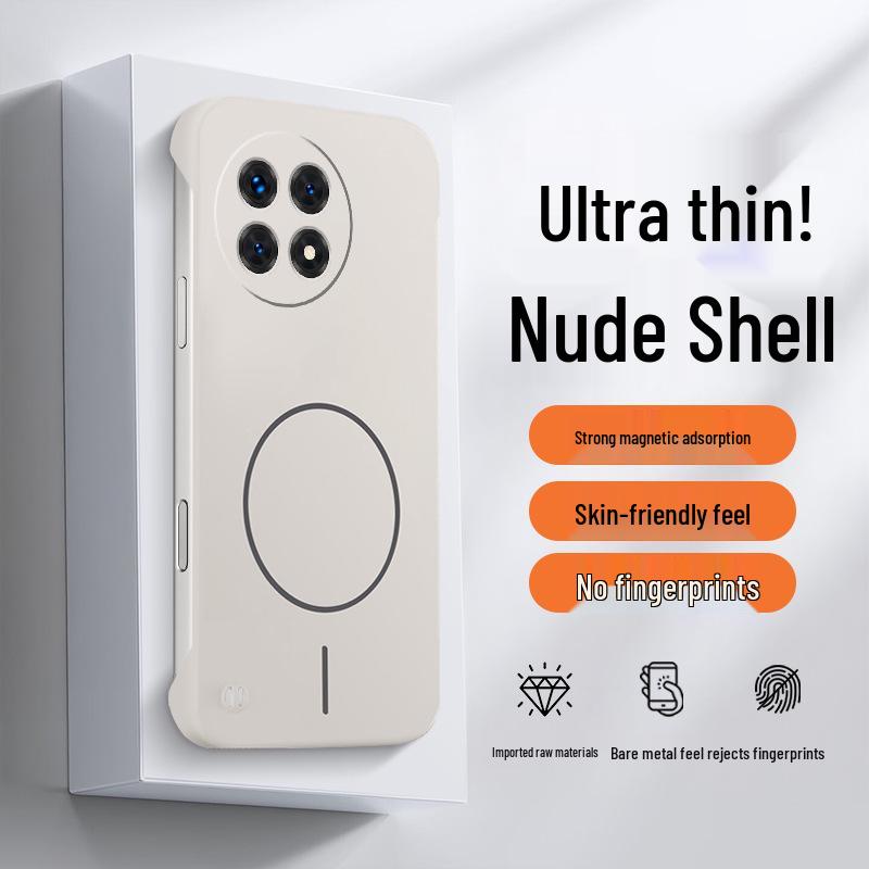 Compatible with OnePlus Ace 5, this skin-feel, magnetic, matte, drop-proof, solid color, anti-fingerprint protective case offers seamless protection.