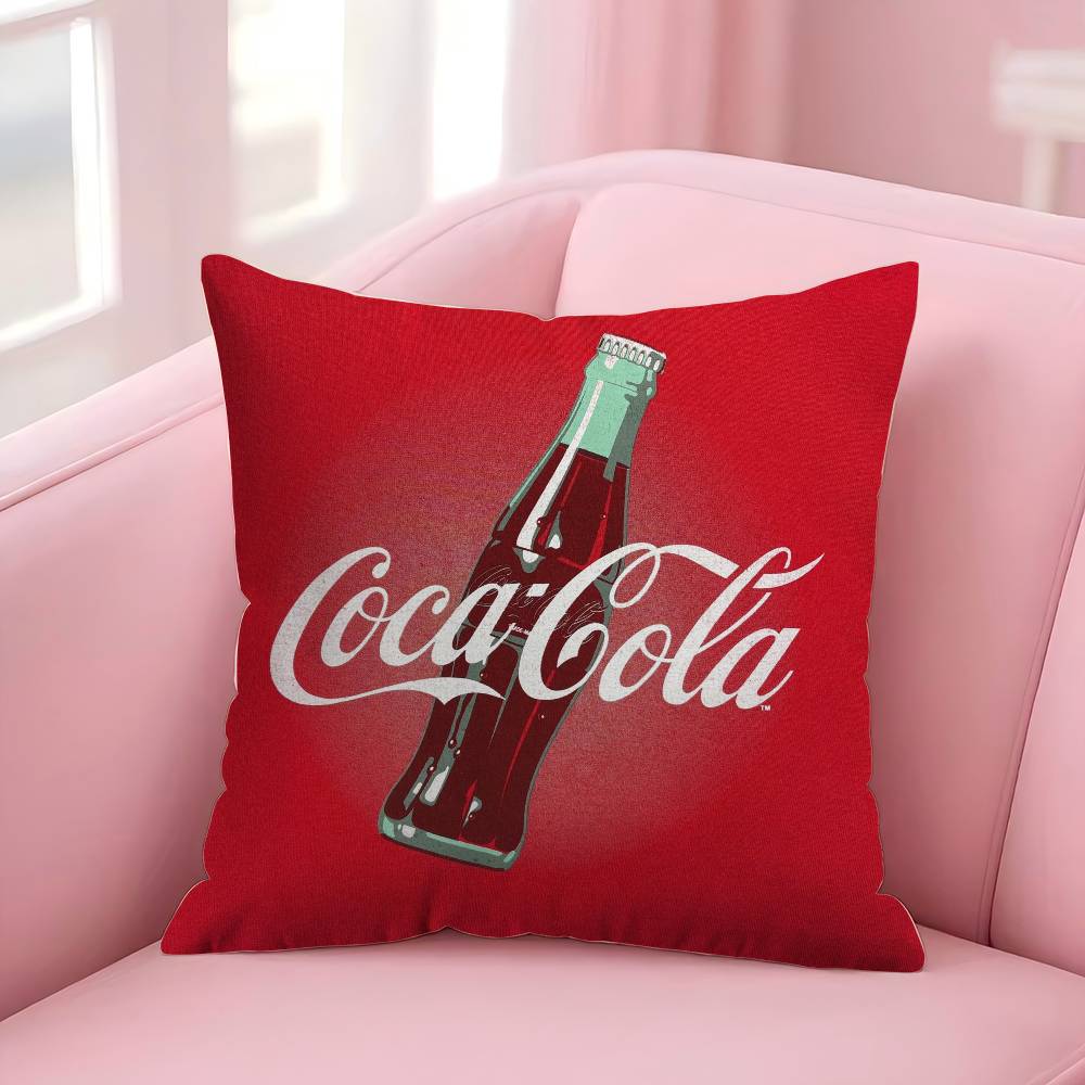 Soda Water C-Coca-C-Cola Personalized Pillow Cover Kids Bedroom Wild Party Decor Pillowcase Kid Birthday Shower Gift