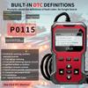 V420 Obd2 Diagnostische Scanner, Uitgebreide Obd2 Foutcodelezer met Resetfunctie, Datastroom, I/M Readiness, Voertuiginformatie en Spanningsmeting,