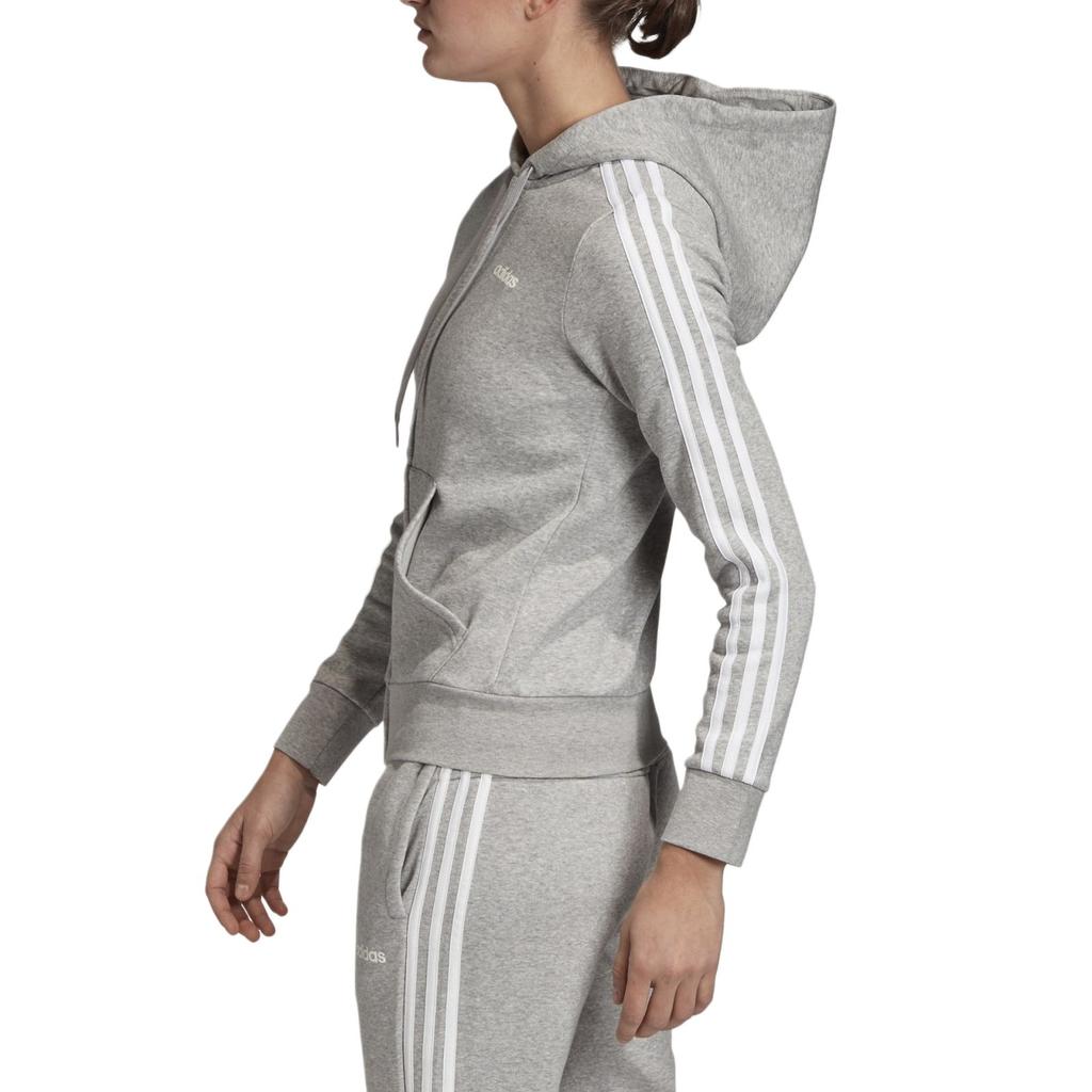 Adidas Sweatshirts Women's Gray Hooded Moderate Cardigan EI0683