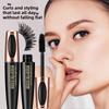 Macfee 4D Volumizing and Curling Mascara, Waterproof and Sweat Proof, Lengthening and Smudge Proof, Long Lasting Non Flaking