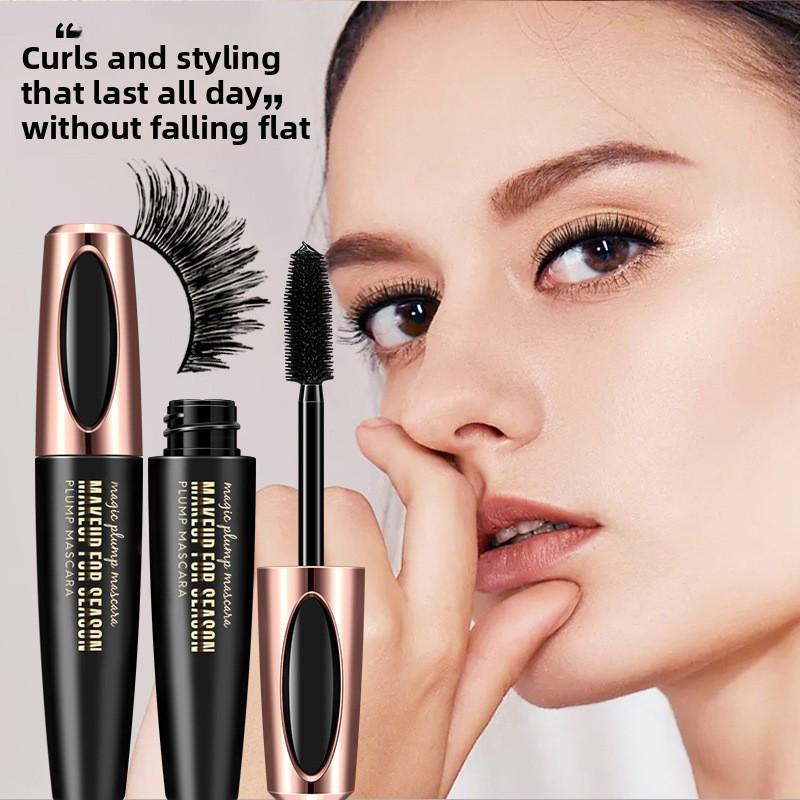 Macfee 4D Volumizing and Curling Mascara, Waterproof and Sweat Proof, Lengthening and Smudge Proof, Long Lasting Non Flaking