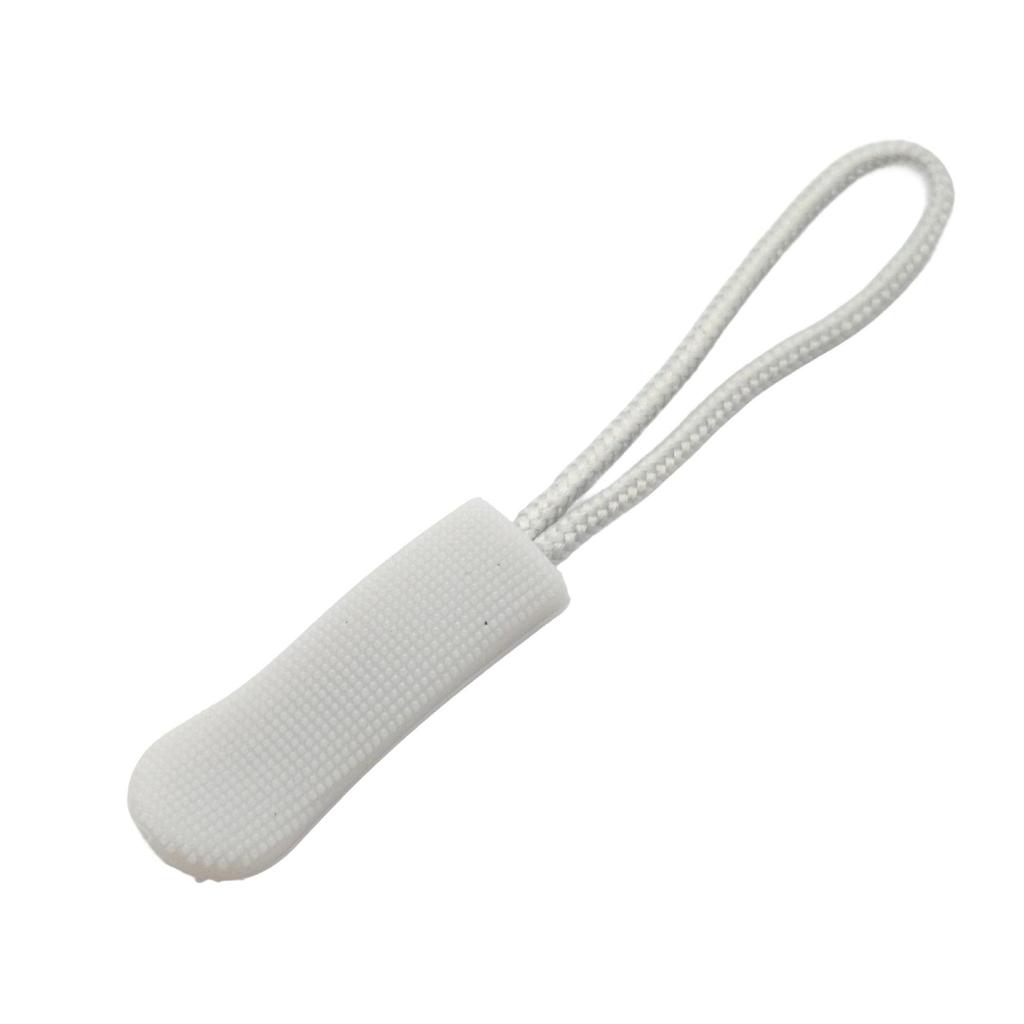 Colored PVC Zipper Pull Rope with Removable Drawstring and Rubber Pull Tab for Bags and Luggage