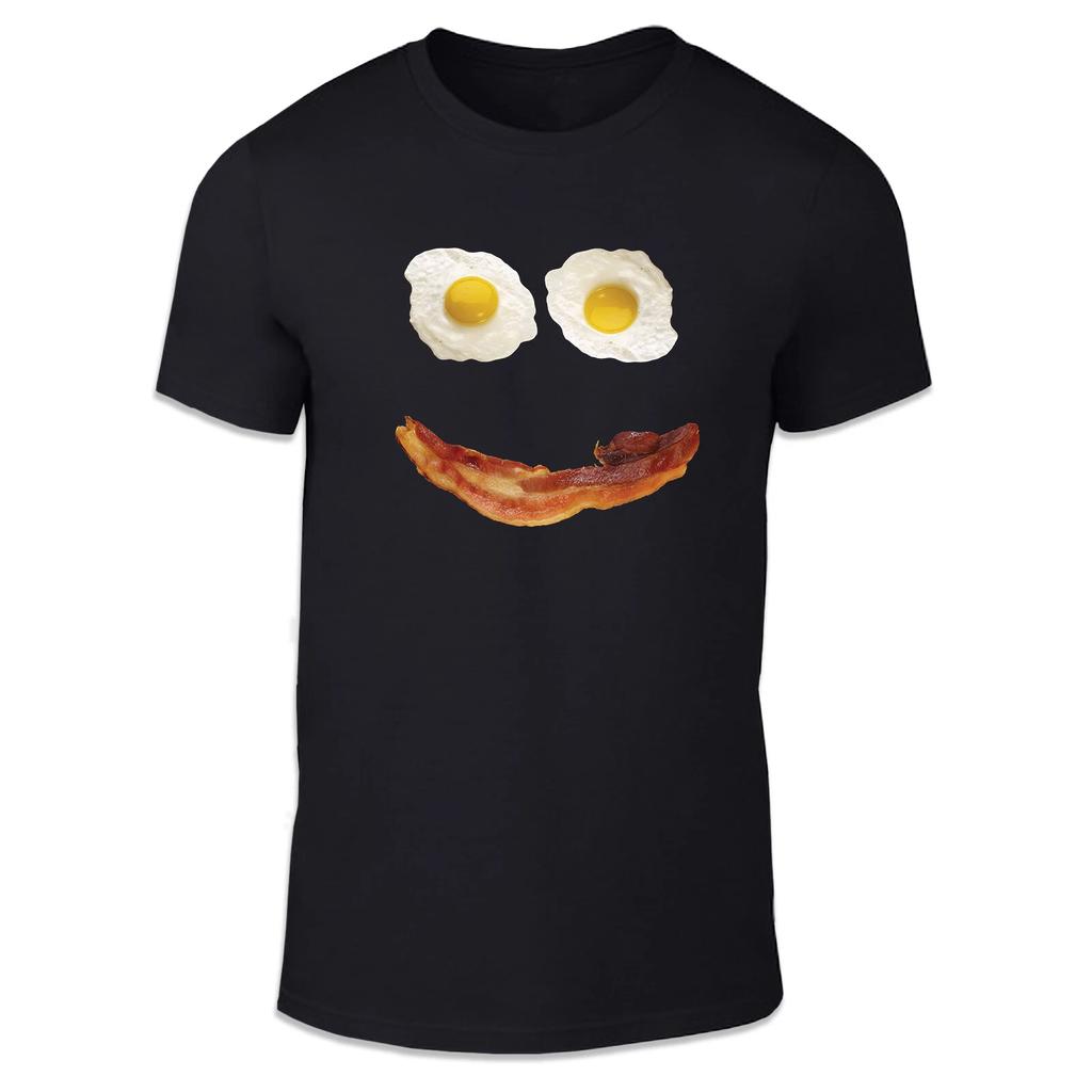 Bacon Smile Unisex T Shirt - Fun Gift Egg Breakfast Parody