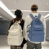 Schoolbag Schoolbag Junior High School Male and Female College Students New Fashion Large Capacity Backpack College Style Class Casual Backpack