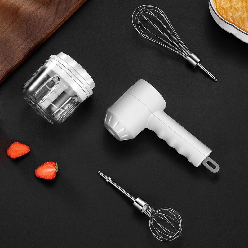 USB Rechargeable Electric Whisk Egg Beater Coffee Blender Household Milk Shaker Mixer Frother Foamer Food Blender