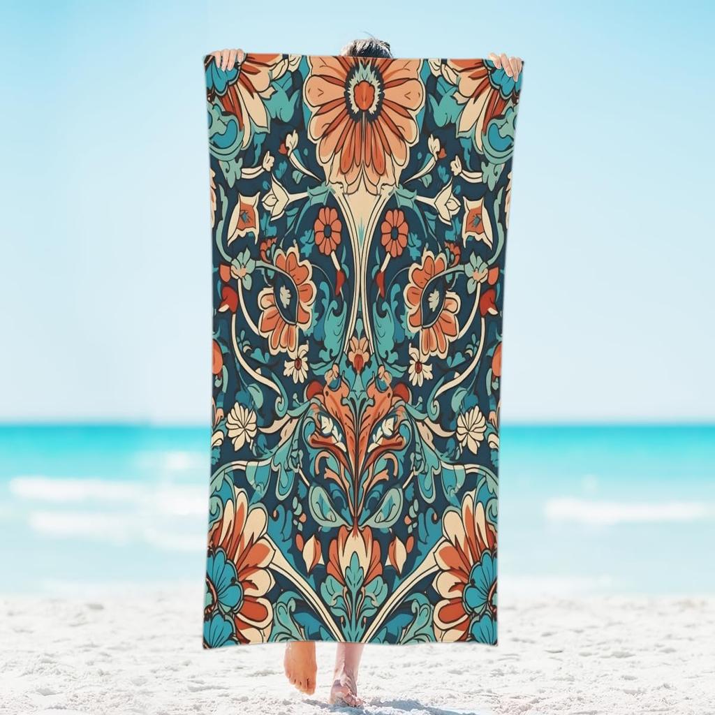 Microfiber Fruit Beach Towels Sand Free Quick Dry Lightweight Travel Bath Towels Large Oversized,Sweet Watermelon Pool Towels