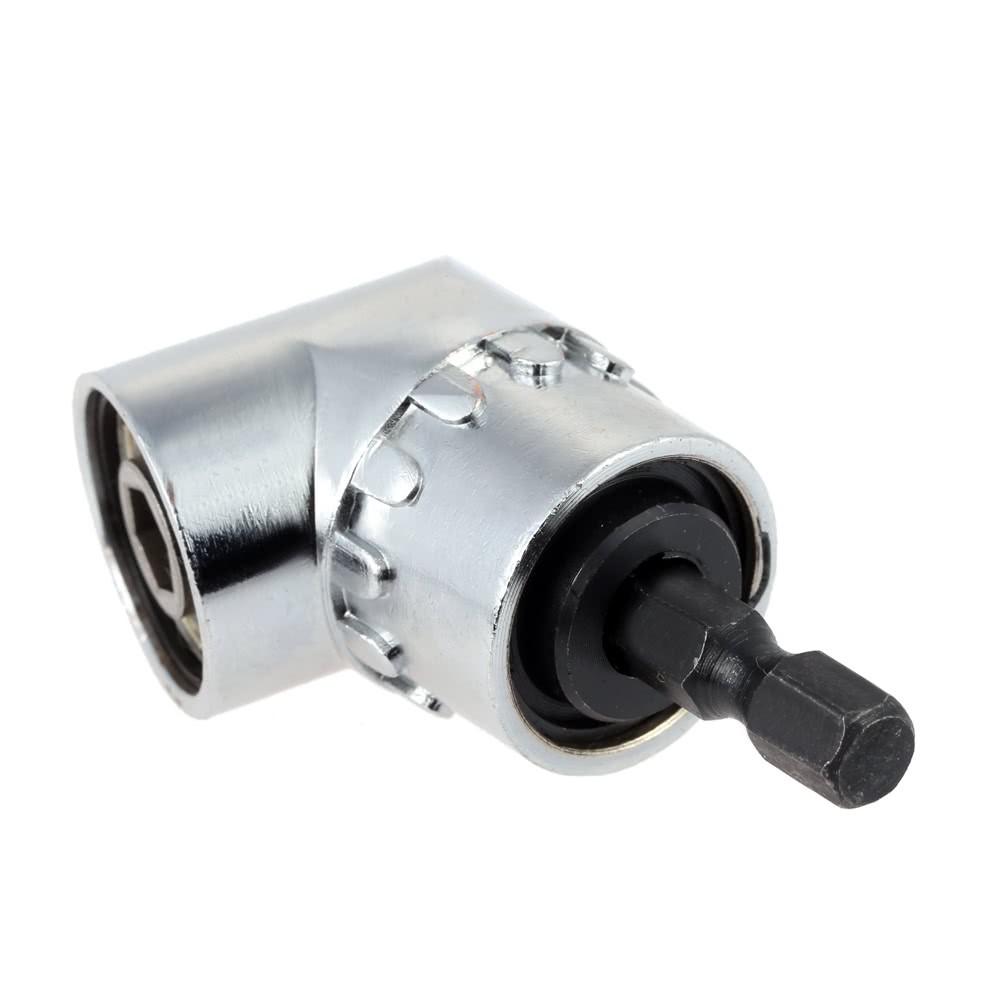 105 Degree Angle Extension Right Angle Quick Change Driver Drilling Extension Shank Screwdriver Magnetic 1/4 Inch Hex Drill Bit