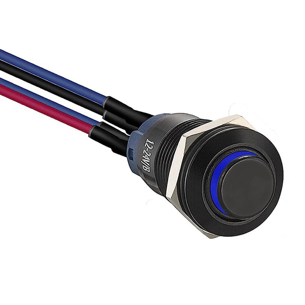 For Automotive Aluminium Alloy Latching Push Button For Various Applications IP66 Rated Push Button 250V Voltage Rating