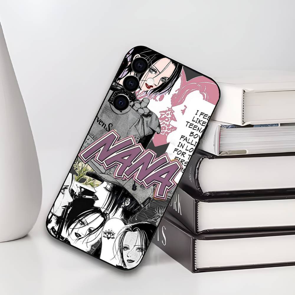 Anime N-NANA Phone Case For Samsung Galaxy A73,A72,A71,A70,A53,A52,A51,Others Soft Black Cover