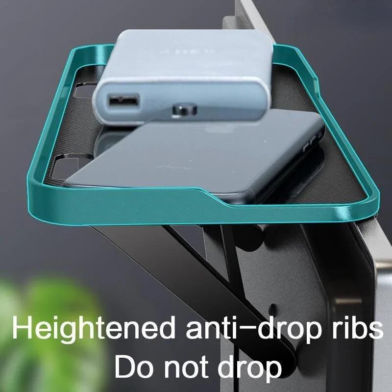 Adjustable Foldable Desktop Stand for TV Screen Computer Monitor Router Set-Top Box Player Office Home Storage Shelf Organizer