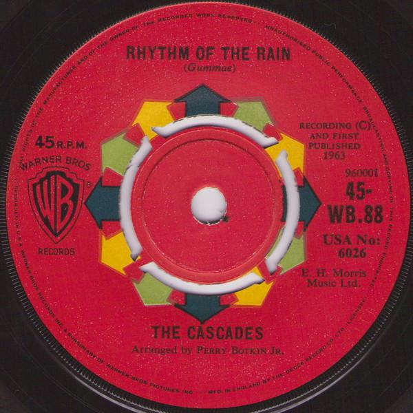 

7inch Record CASCADES - Rhythm Of The Rain 45WB88 Warner Bros. Re 1963 UK Pop Used
