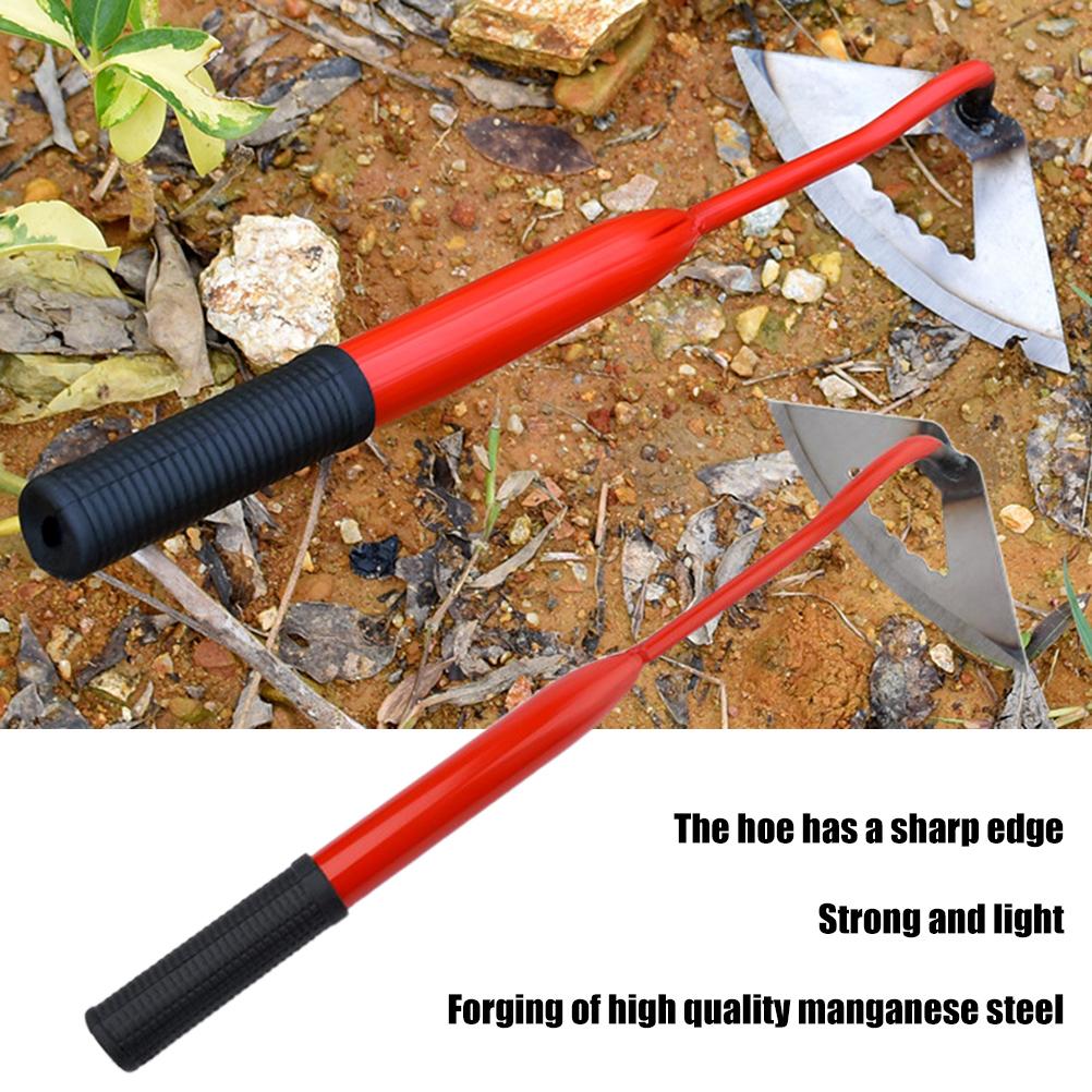 Hand Steel Hoe Garden Planting Hoe Portable Steel Weeding and Loosening Soil Tool Gardening Tool