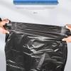 Yinmei Large Black Heavy-Duty Flat-Top Trash Bags