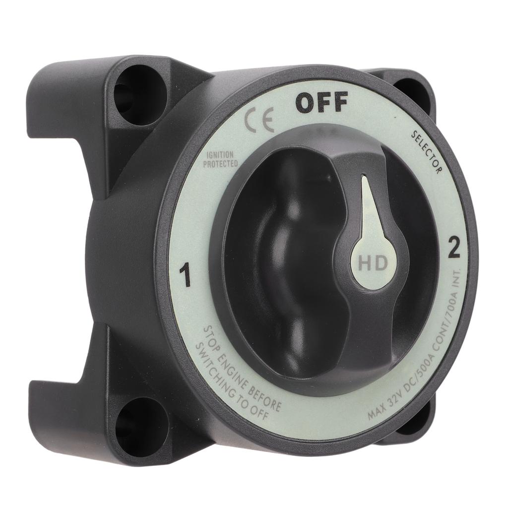 500A 3 Position Battery Disconnect Switch Power Cut Master Switch IP66 Waterproof Ignition Protectio